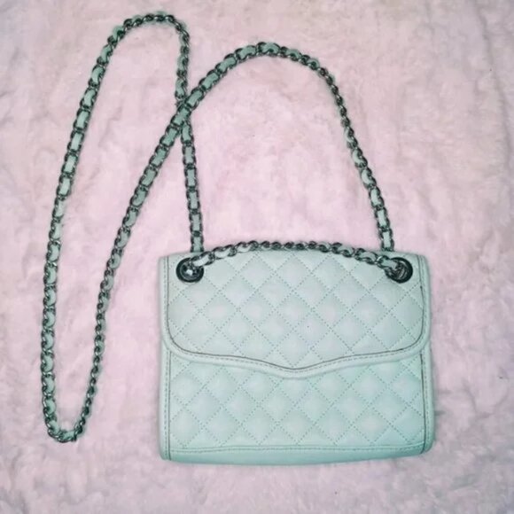 REBECCA MINKOFF PASTEL GREEN CROSSBODY PURSE - Picture 6 of 7